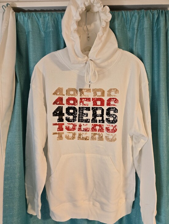 Other - San Francisco 49ers White Pullover Hoodie - Team Graphic